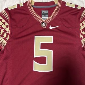 Nike Red and Gold Men's Jersey